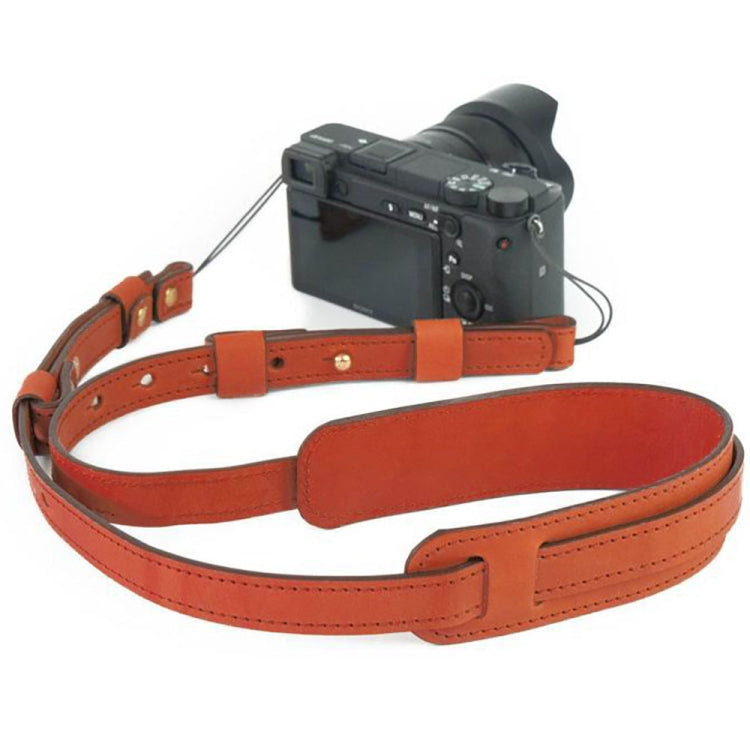 Cowhide Leather Camera Shoulder Hanging Neck Winding Strap by buy2fix