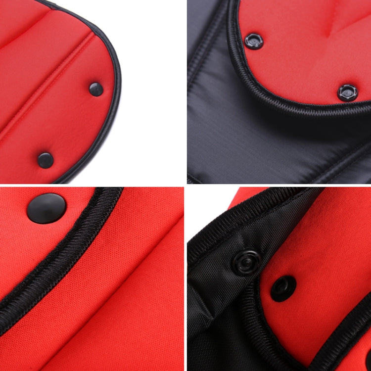 Car Seat Safety Belt Cover Sturdy Adjustable Triangle Safety Seat Belt Pad Clips Child Protection(Red) by buy2fix