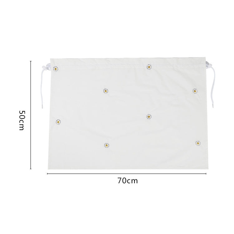 Car Embroidery Curtain Sunshade Cartoon Cotton Suction Cup Curtain Car Sunscreen Insulation Covering Curtain(Sun Flower) by buy2fix