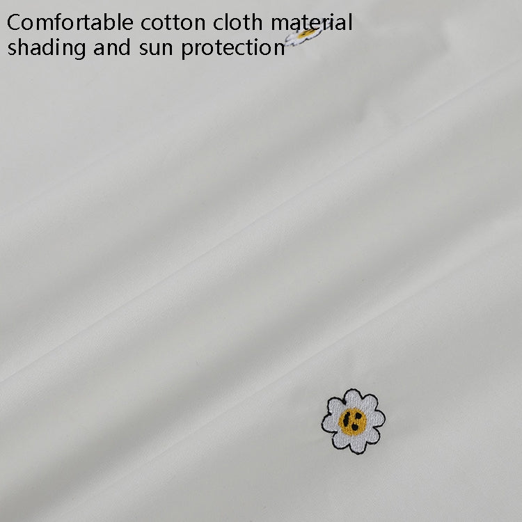 Car Embroidery Curtain Sunshade Cartoon Cotton Suction Cup Curtain Car Sunscreen Insulation Covering Curtain(Girl) by buy2fix