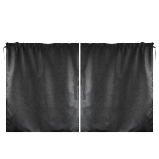 2 PCS 69 x 82cm Automobile Front And Rear Partition Curtain Business Car Air Conditioning Privacy Curtain(black) by buy2fix