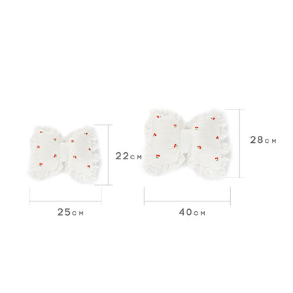 Bow Car Head Pillow Car Seat Neck Pillow Comfortable Cotton Car Supplies, Colour: Sun Flower Headrest by buy2fix