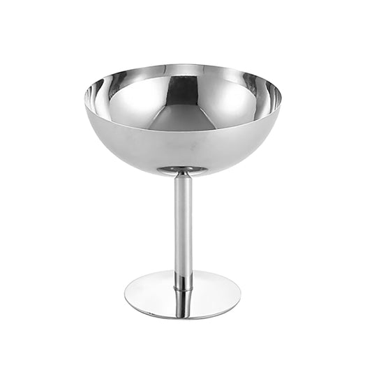 Stainless Steel Ice Cream Cup Ice Cream Goblet Bar Wine Glass, Specification： B High - Cutlery Sets by buy2fix | Online Shopping UK | buy2fix