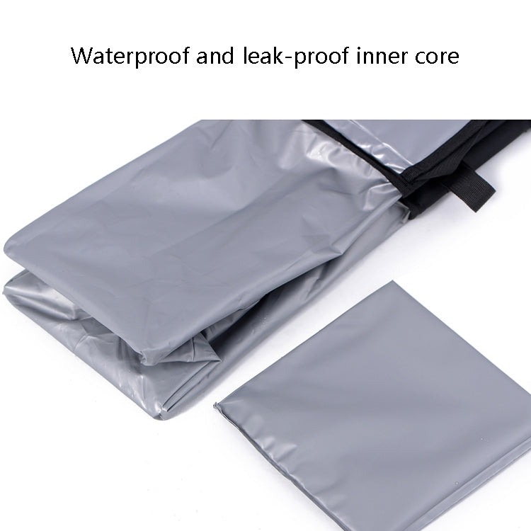 With Cover Car Trash Can Foldable Car Chair Back Trash Can Waterproof Box, Size: 15 x 15 x 25cm(Black) by buy2fix