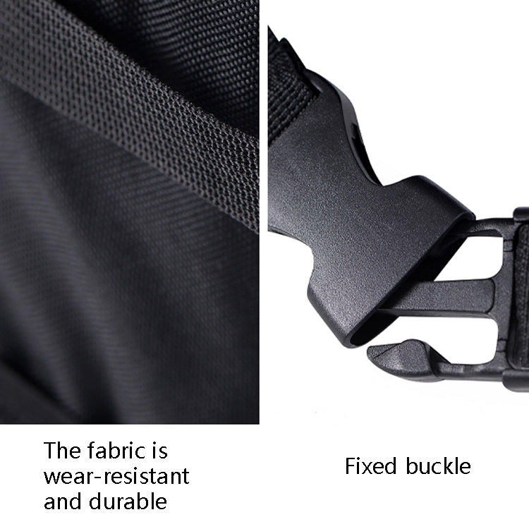 With Cover Car Trash Can Foldable Car Chair Back Trash Can Waterproof Box, Size: 15 x 15 x 25cm(Black) by buy2fix