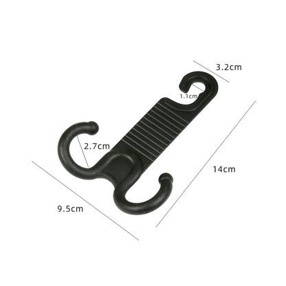 2 Pairs Car Chair Back Tough Invisible Car Hook Portable Installation Does Not Hurt Car Hook(Black) by buy2fix
