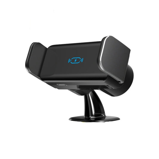 Vehicle-mounted Intelligent Induction Electric Mobile Phone Holder Car Air Outlet Navigation Frame(Abyss Black) by buy2fix