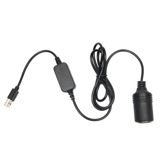 5V Turn 12V USB To Cigarette Lighter Socket Female Head Driving Recorder Mobile Power Cord, Specification: 1.2m - Cigar Socket by buy2fix | Online Shopping UK | buy2fix
