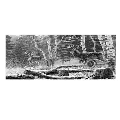 D-828 Forest Hunting Deer Rear Window Glass Stickers Truck SUV Car Post-Gear Window Stickers, 135X36cm by buy2fix