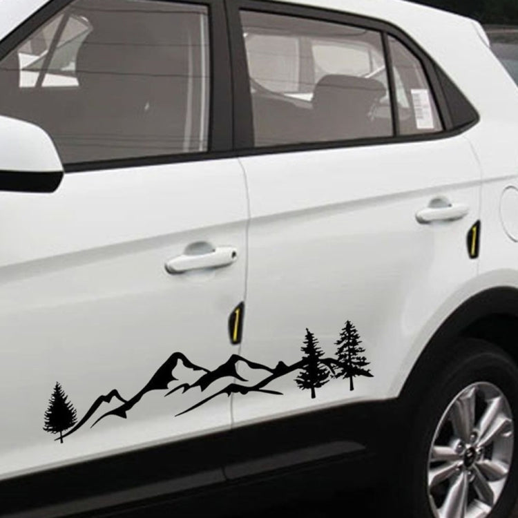 2 PCS D-791 Mountain Forest Car Sticker SUV Off-Road Vehicle Body Sticker Rear Windshield Car Sticker(Black) by buy2fix