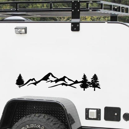 2 PCS D-791 Mountain Forest Car Sticker SUV Off-Road Vehicle Body Sticker Rear Windshield Car Sticker(Black) by buy2fix