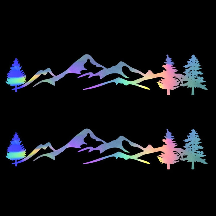2 PCS D-791 Mountain Forest Car Sticker SUV Off-Road Vehicle Body Sticker Rear Windshield Car Sticker (Colour) - Decorative Sticker by buy2fix | Online Shopping UK | buy2fix