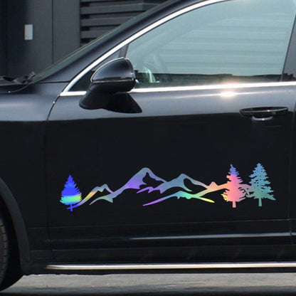 2 PCS D-791 Mountain Forest Car Sticker SUV Off-Road Vehicle Body Sticker Rear Windshield Car Sticker (Colour) - Decorative Sticker by buy2fix | Online Shopping UK | buy2fix