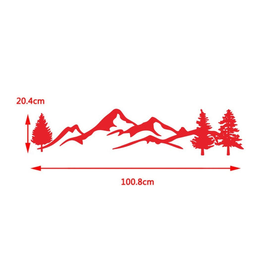 2 PCS D-791 Mountain Forest Car Sticker SUV Off-Road Vehicle Body Sticker Rear Windshield Car Sticker (Red) - Decorative Sticker by buy2fix | Online Shopping UK | buy2fix