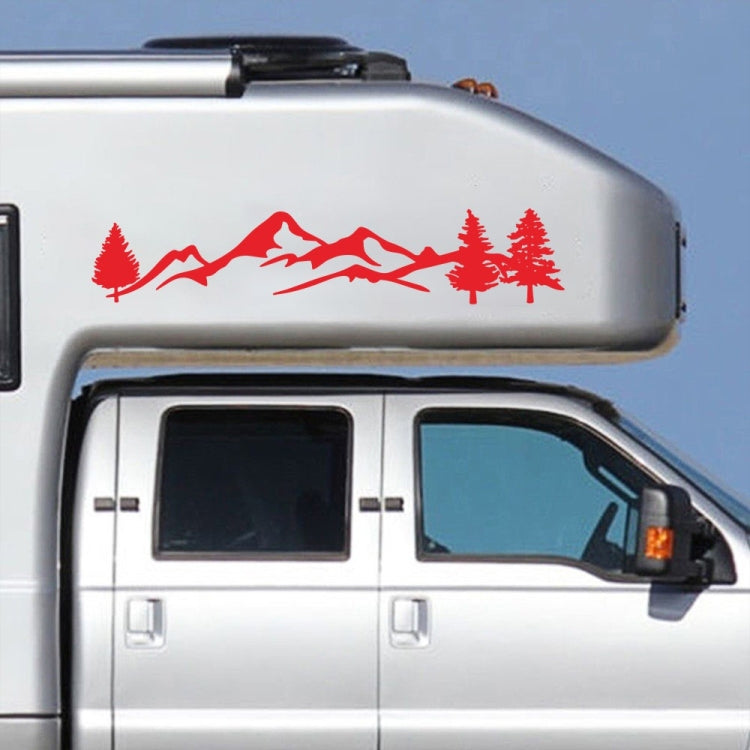 2 PCS D-791 Mountain Forest Car Sticker SUV Off-Road Vehicle Body Sticker Rear Windshield Car Sticker (Red) - Decorative Sticker by buy2fix | Online Shopping UK | buy2fix