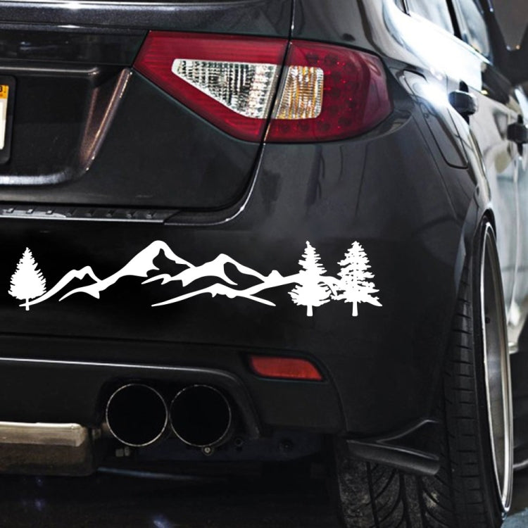 2 PCS D-791 Mountain Forest Car Sticker SUV Off-Road Vehicle Body Sticker Rear Windshield Car Sticker (White) - Decorative Sticker by buy2fix | Online Shopping UK | buy2fix