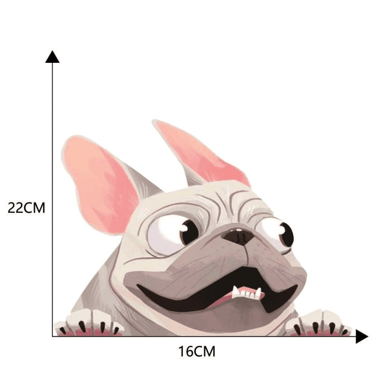 3 PCS D-840 Three-Dimensional Personalized Graphic Car Sticker Puppy Cartoon Colorful Vinyl Decals For Car Windows(A) by buy2fix