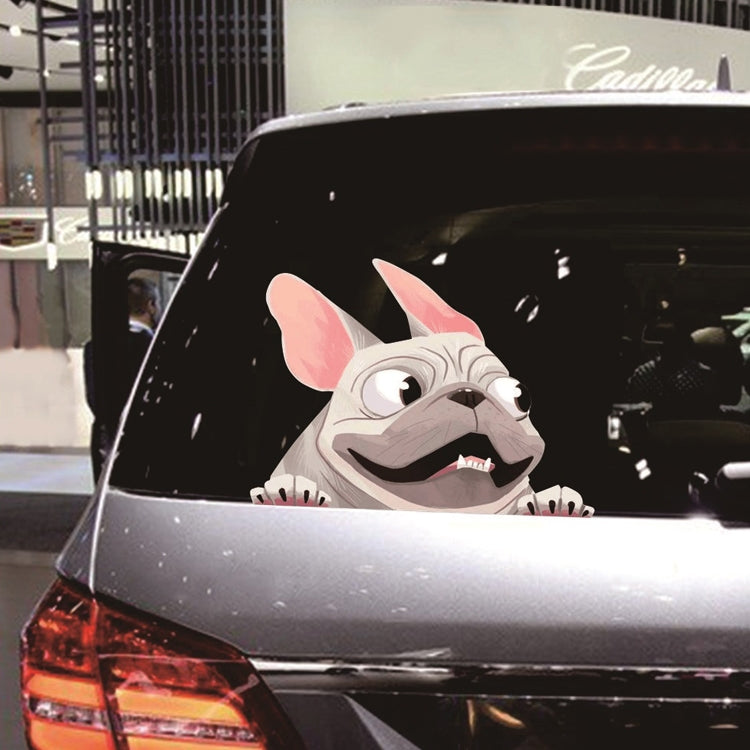 3 PCS D-840 Three-Dimensional Personalized Graphic Car Sticker Puppy Cartoon Colorful Vinyl Decals For Car Windows(A) by buy2fix