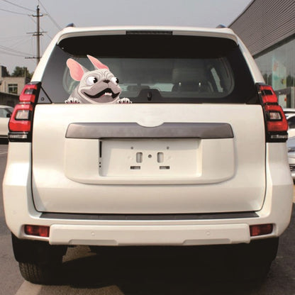3 PCS D-840 Three-Dimensional Personalized Graphic Car Sticker Puppy Cartoon Colorful Vinyl Decals For Car Windows(A) by buy2fix