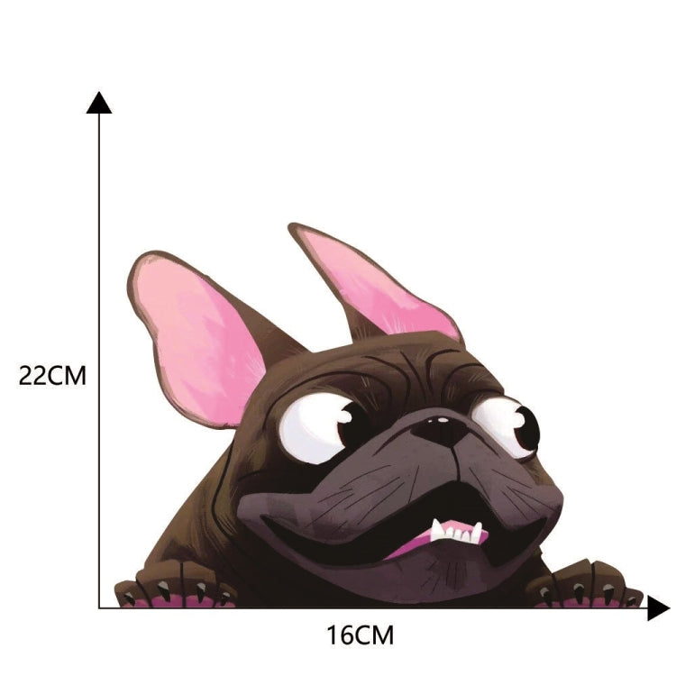 3 PCS D-840 Three-Dimensional Personalized Graphic Car Sticker Puppy Cartoon Colorful Vinyl Decals For Car Windows(B) by buy2fix
