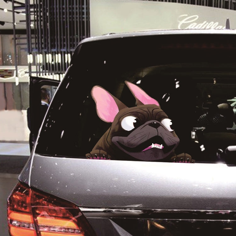 3 PCS D-840 Three-Dimensional Personalized Graphic Car Sticker Puppy Cartoon Colorful Vinyl Decals For Car Windows(B) by buy2fix