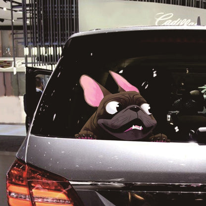 3 PCS D-840 Three-Dimensional Personalized Graphic Car Sticker Puppy Cartoon Colorful Vinyl Decals For Car Windows(B) by buy2fix