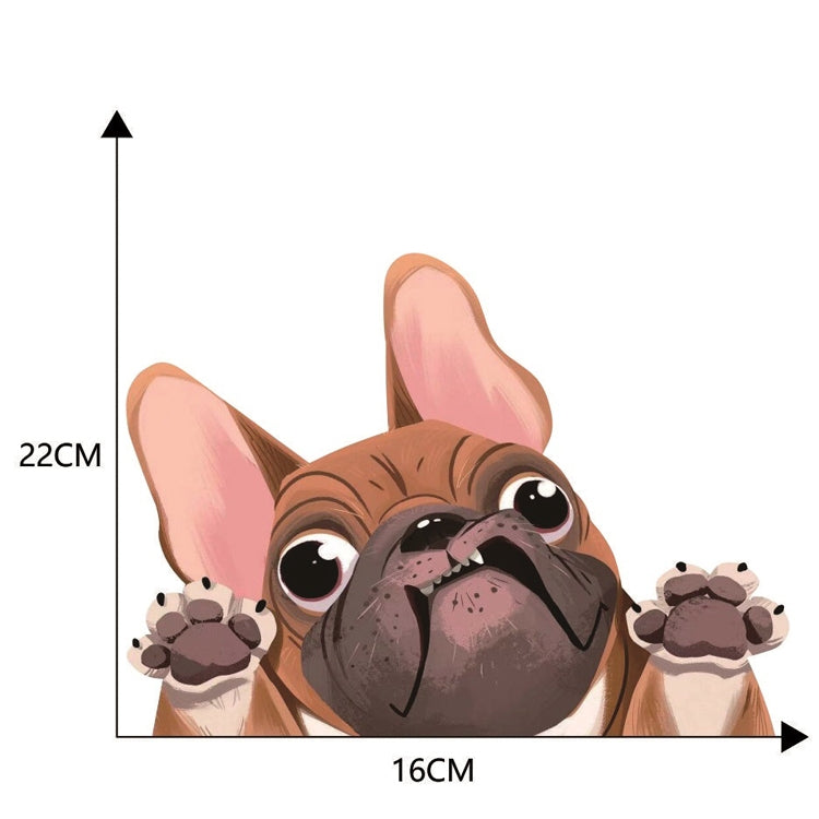 3 PCS D-840 Three-Dimensional Personalized Graphic Car Sticker Puppy Cartoon Colorful Vinyl Decals For Car Windows(C) by buy2fix