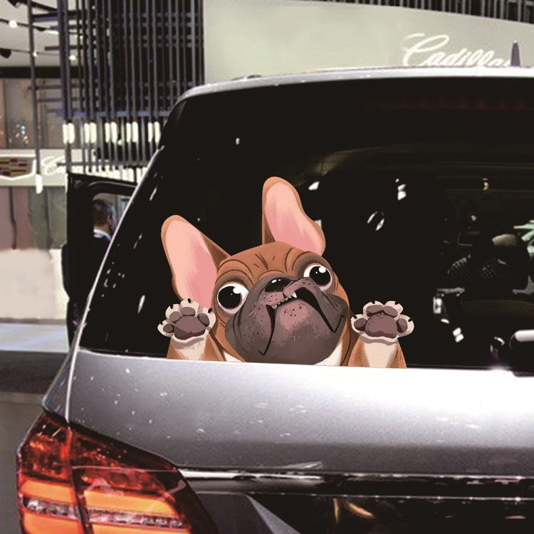 3 PCS D-840 Three-Dimensional Personalized Graphic Car Sticker Puppy Cartoon Colorful Vinyl Decals For Car Windows(C) by buy2fix
