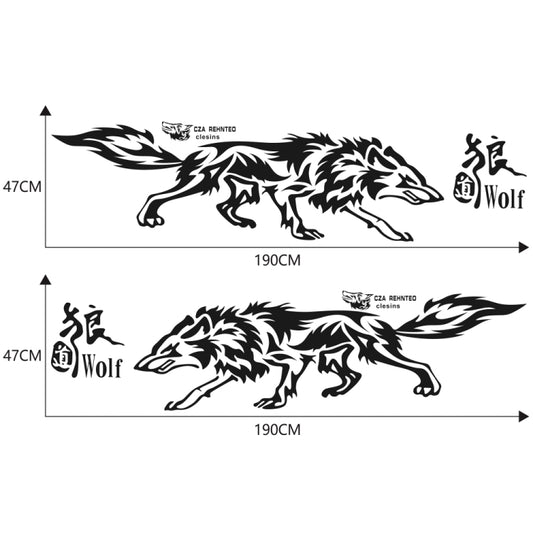D-70 Wolf Totem Car Stickers Car Personality Modified Car Stickers(Black) by buy2fix