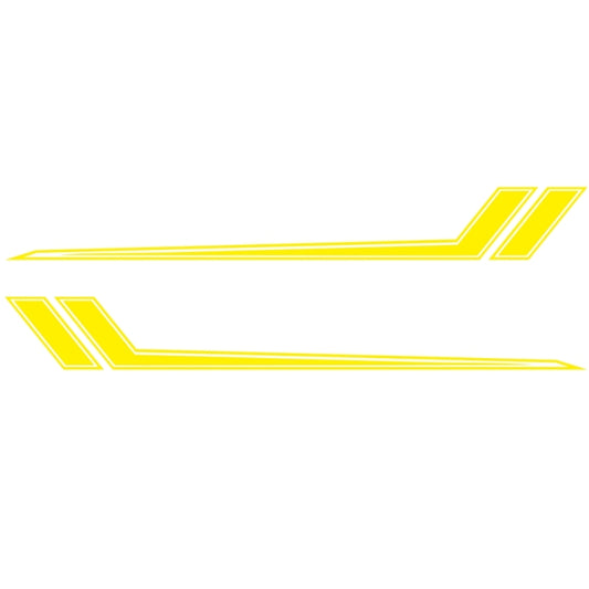 D-716 Car Striped Vinyl Body Stickers Personalized Modification Car Sticker(Yellow) by buy2fix