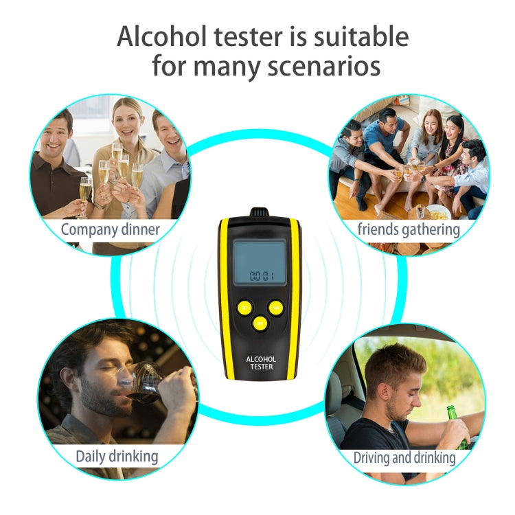HT-611 Alcohol Tester High Resolution Audio Breathing Alcohol Tester - Breath Alcohol Tester by buy2fix | Online Shopping UK | buy2fix