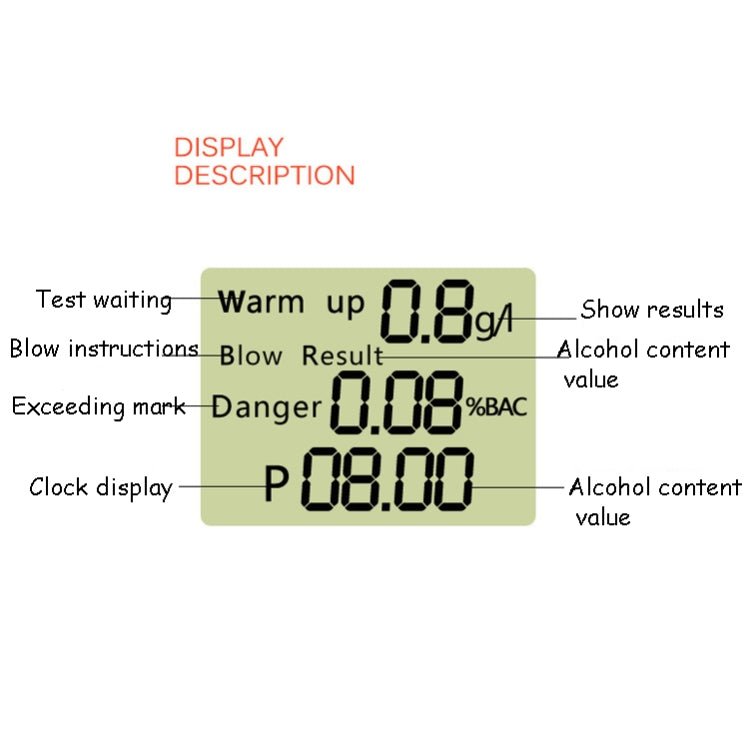 HT-611 Alcohol Tester High Resolution Audio Breathing Alcohol Tester - Breath Alcohol Tester by buy2fix | Online Shopping UK | buy2fix