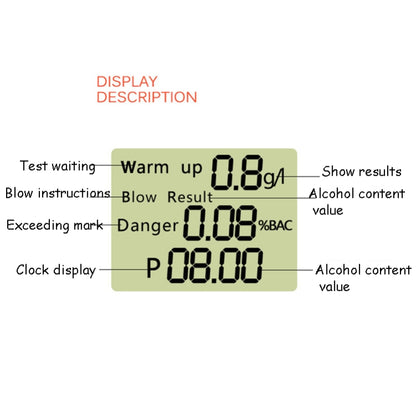 HT-611 Alcohol Tester High Resolution Audio Breathing Alcohol Tester - Breath Alcohol Tester by buy2fix | Online Shopping UK | buy2fix