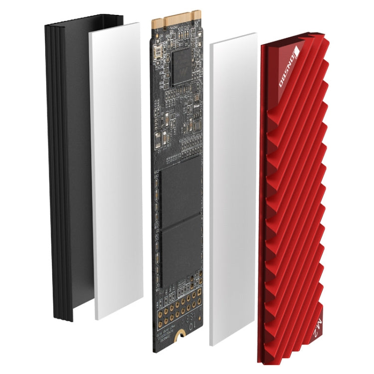 Jonsbo M.2-3 Solid State Radiator For NVME/SSD(Red) by Jonsbo