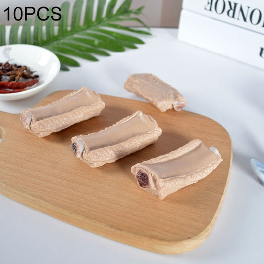 10 PCS Simulation Ribs Model Food Model Shoot Props(Original Color) - Food Props by buy2fix | Online Shopping UK | buy2fix