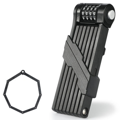WEST BIKING Bicycle Folding Code Lock Riding Anti-Theft Chain Lock(Black) by WEST BIKING