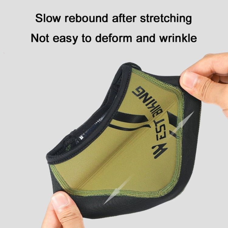 WEST BIKING Bicycle Riding Half Palm Windproof And Warm Lock Shoe Cover, Size: M(Army Green) by WEST BIKING