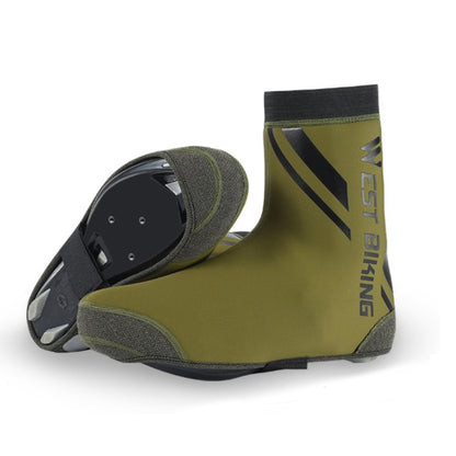 WEST BIKING YP0215049 Cycling Windproof And Warm Shoe Cover, Size: M(ArmyGreen) by WEST BIKING