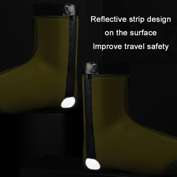 WEST BIKING YP0215049 Cycling Windproof And Warm Shoe Cover, Size: M(ArmyGreen) by WEST BIKING