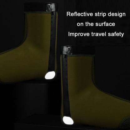 WEST BIKING YP0215049 Cycling Windproof And Warm Shoe Cover, Size: M(ArmyGreen) by WEST BIKING