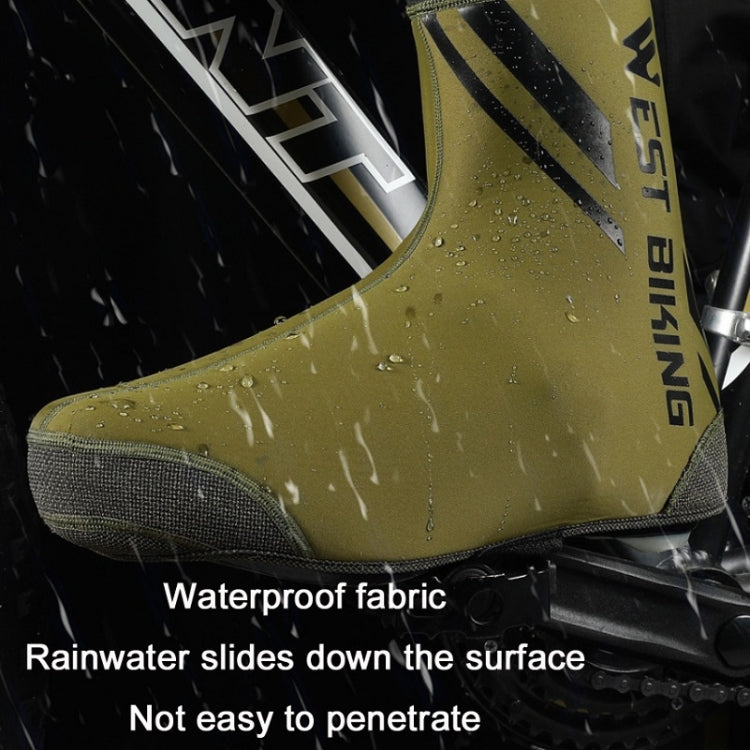 WEST BIKING YP0215049 Cycling Windproof And Warm Shoe Cover, Size: M(ArmyGreen) by WEST BIKING