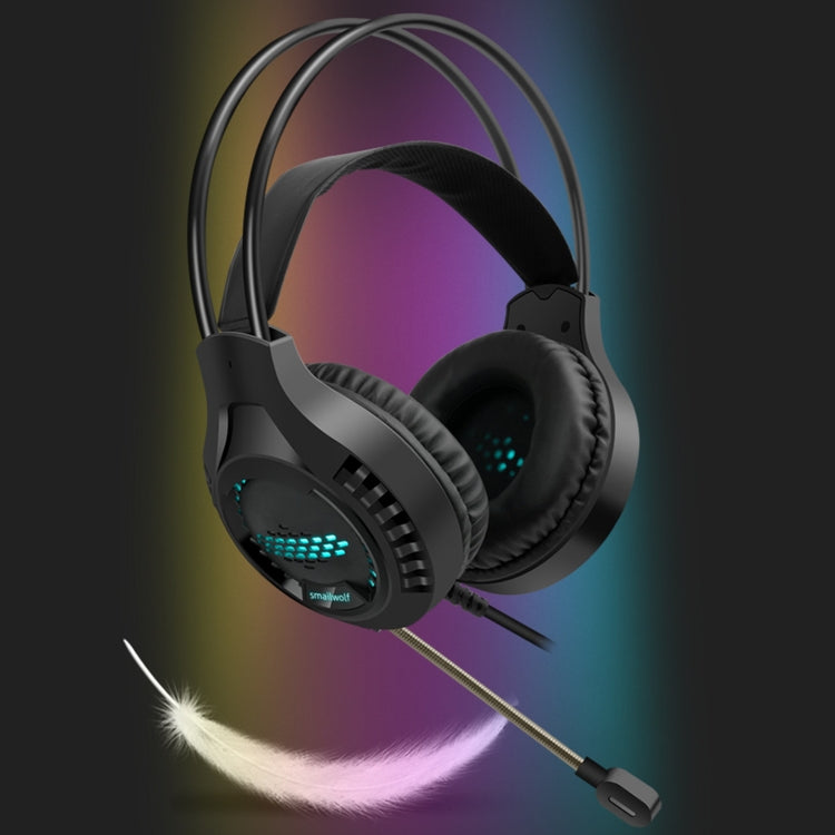 Smailwolf AK3 Headset Game Headphones Wired Luminous Desktop Computer Headset, Style: 3.5mm Double Plug by buy2fix