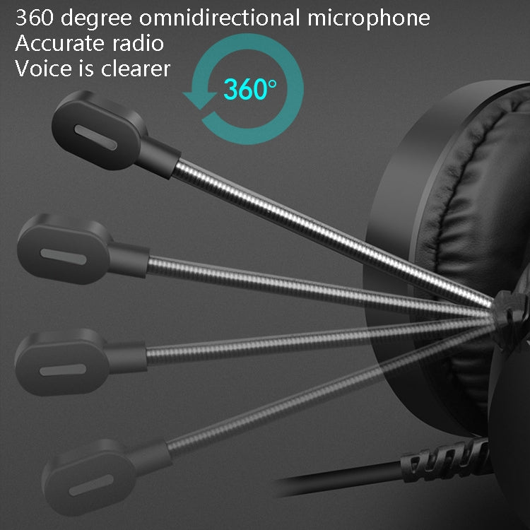 Smailwolf AK3 Headset Game Headphones Wired Luminous Desktop Computer Headset, Style: 3.5mm Double Plug by buy2fix