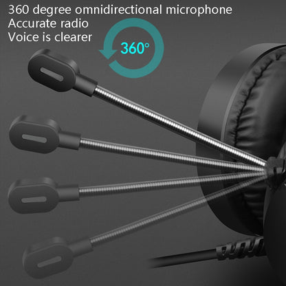 Smailwolf AK3 Headset Game Headphones Wired Luminous Desktop Computer Headset, Style: 3.5mm Double Plug by buy2fix