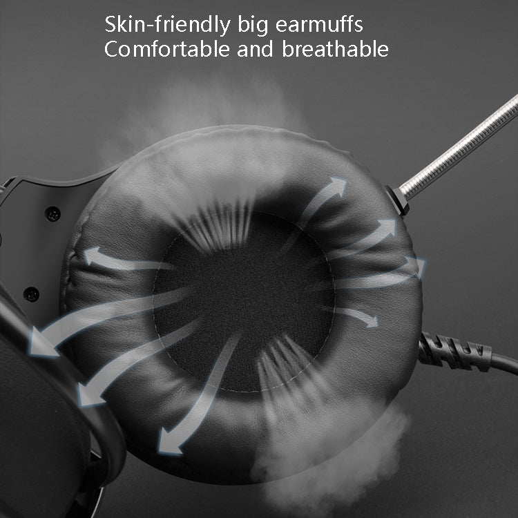 Smailwolf AK3 Headset Game Headphones Wired Luminous Desktop Computer Headset, Style: 3.5mm Double Plug by buy2fix