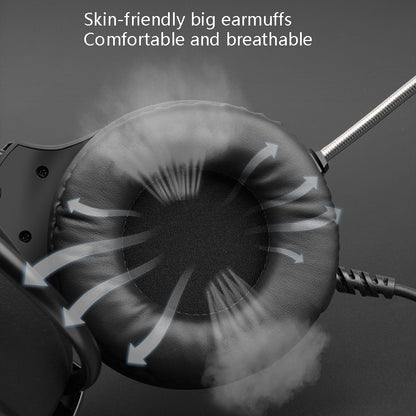 Smailwolf AK3 Headset Game Headphones Wired Luminous Desktop Computer Headset, Style: 3.5mm Double Plug by buy2fix