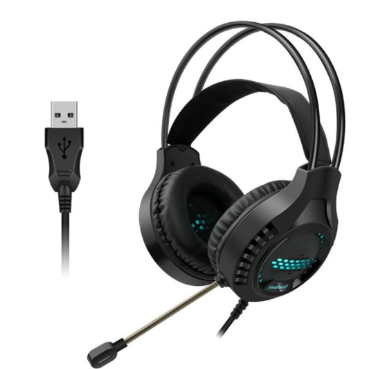 Smailwolf AK3 Headset Game Headphones Wired Luminous Desktop Computer Headset, Style: USB Single-plug by buy2fix