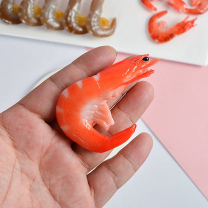 3 PCS Simulation Shrimp Camera Props Children Play House Toys(Big Green Shrimp) - Food Props by buy2fix | Online Shopping UK | buy2fix