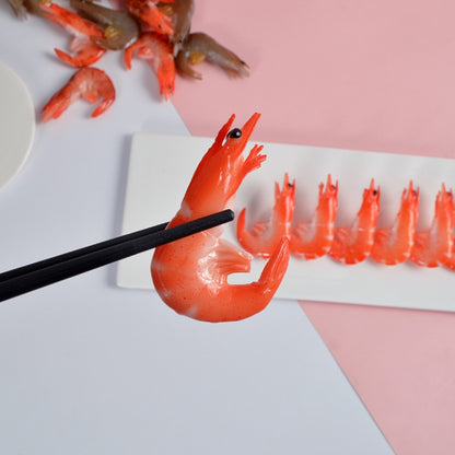 3 PCS Simulation Shrimp Camera Props Children Play House Toys(Big Green Shrimp) - Food Props by buy2fix | Online Shopping UK | buy2fix