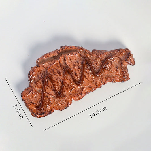 Brushed Steak Simulation Food Model Photo Photography Props - Food Props by buy2fix | Online Shopping UK | buy2fix